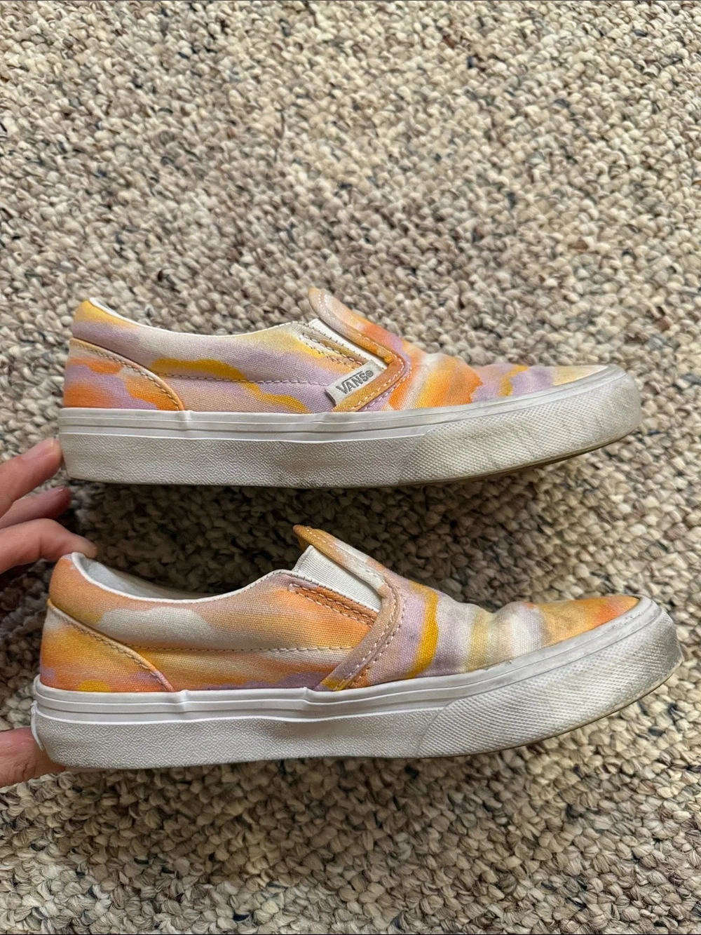 Vans sunset slip on girl size 2.5